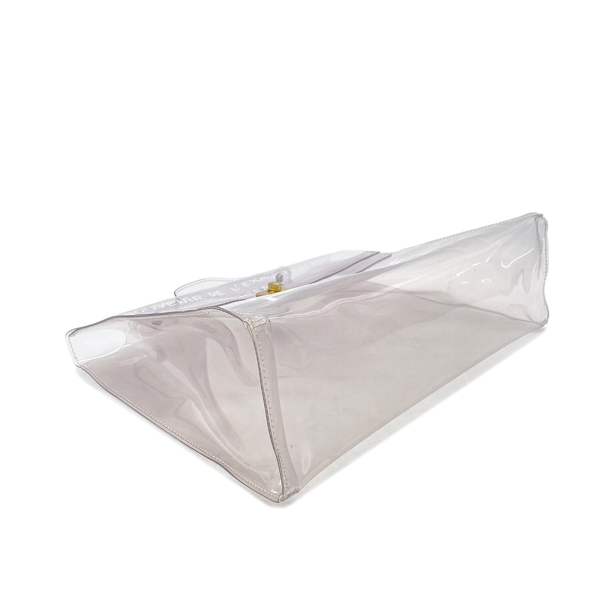 HERMES VINYL KELLY SOUVENIR DE L' EXPOSITION 1997 CLEAR HAND BAG 90289524