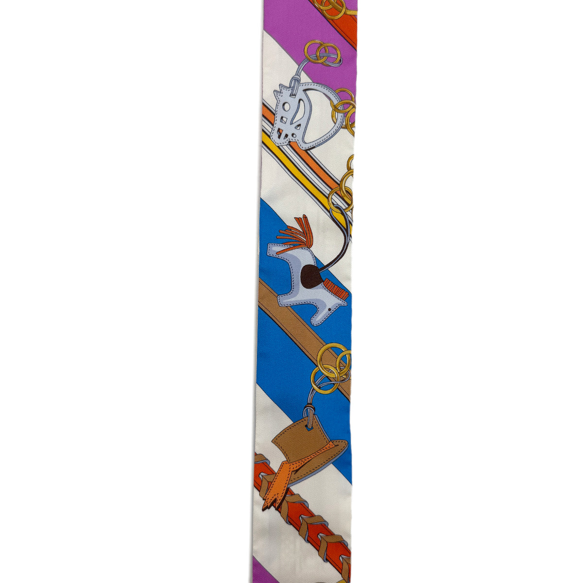 HERMES TWILLY BRIDES ET GRIS GRIS SCARF MULTICOLOR 90289543