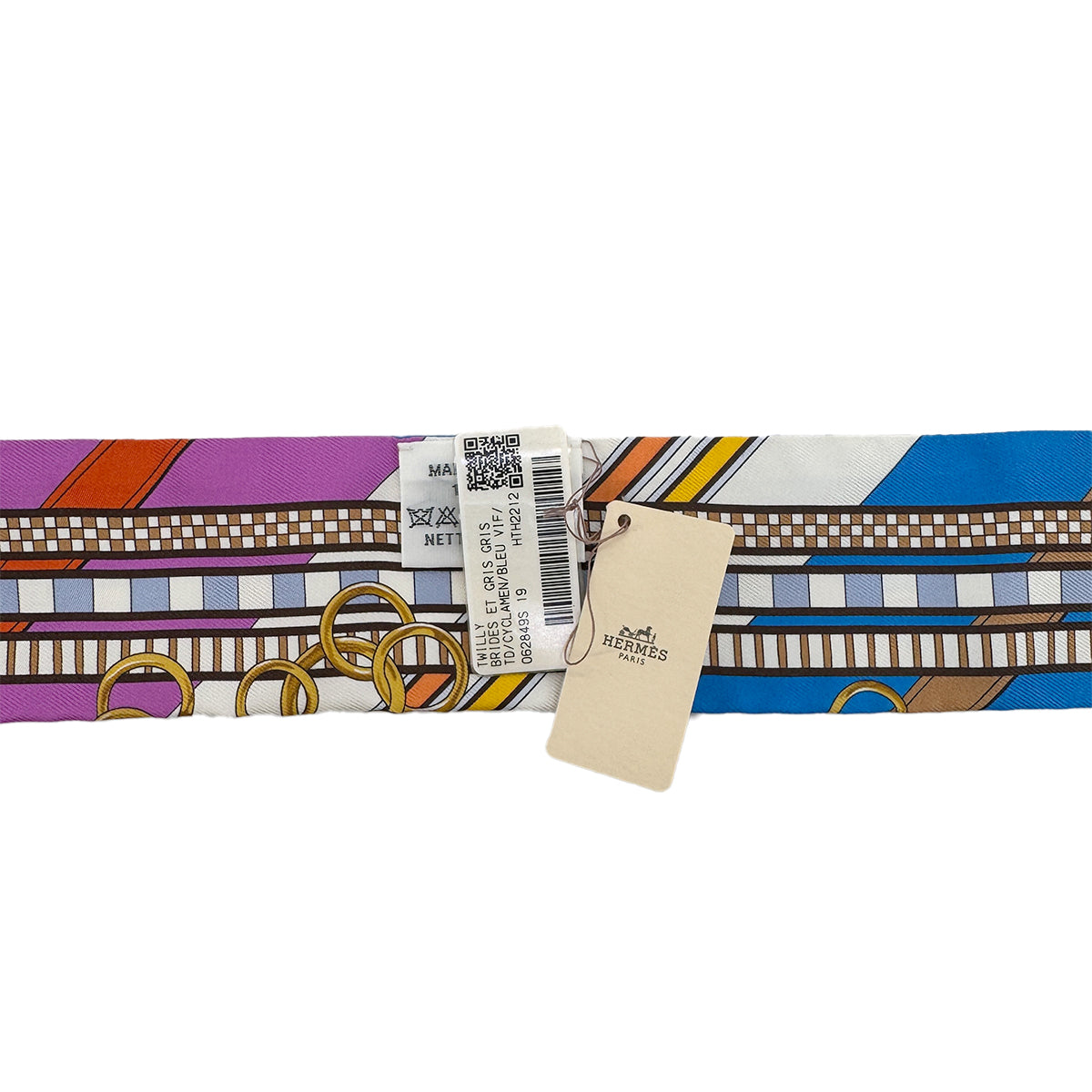 HERMES TWILLY BRIDES ET GRIS GRIS SCARF MULTICOLOR 90289543