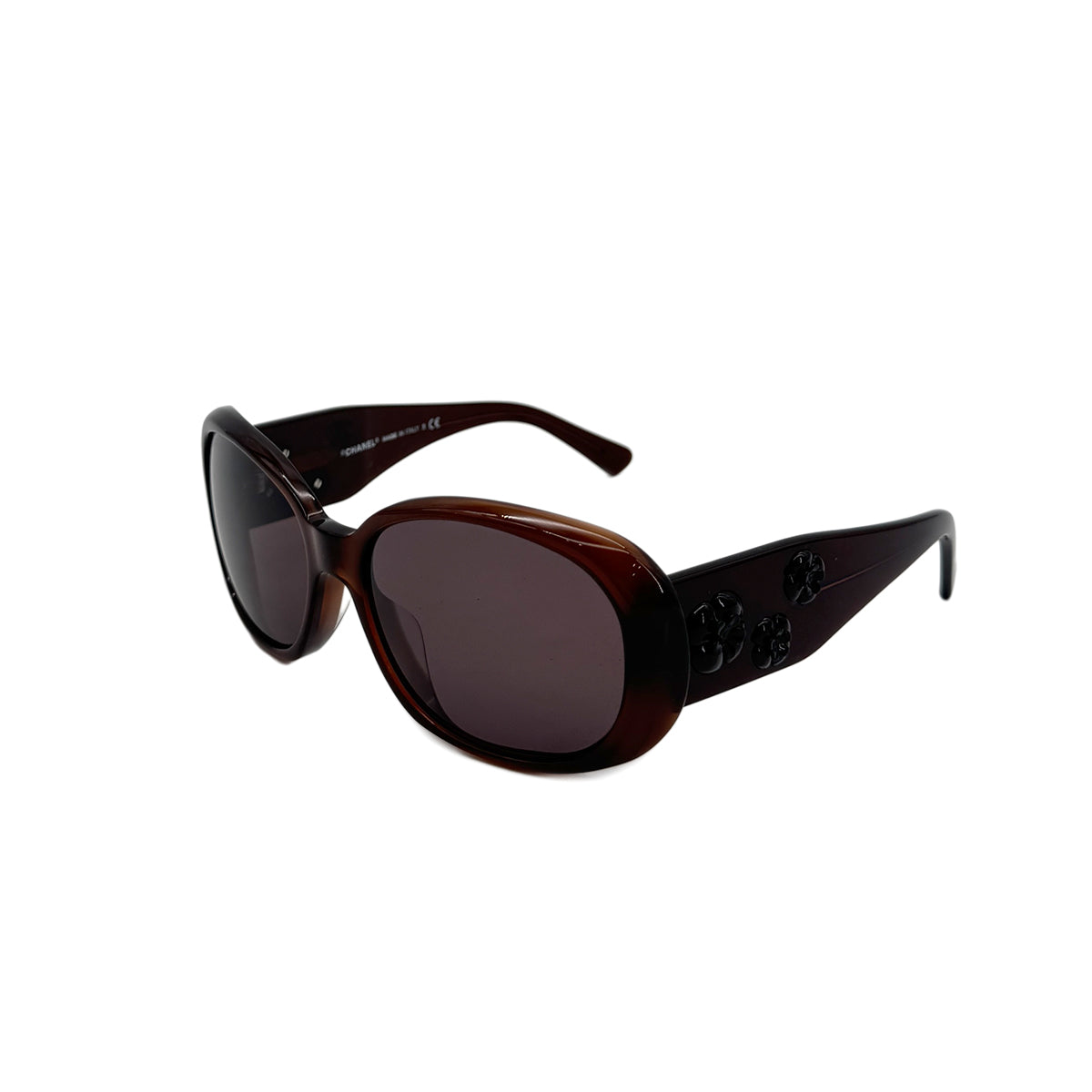 CHANEL SUNGLASSES CAMELLIA COCOMARK BROWN EYEWEAR 90289546