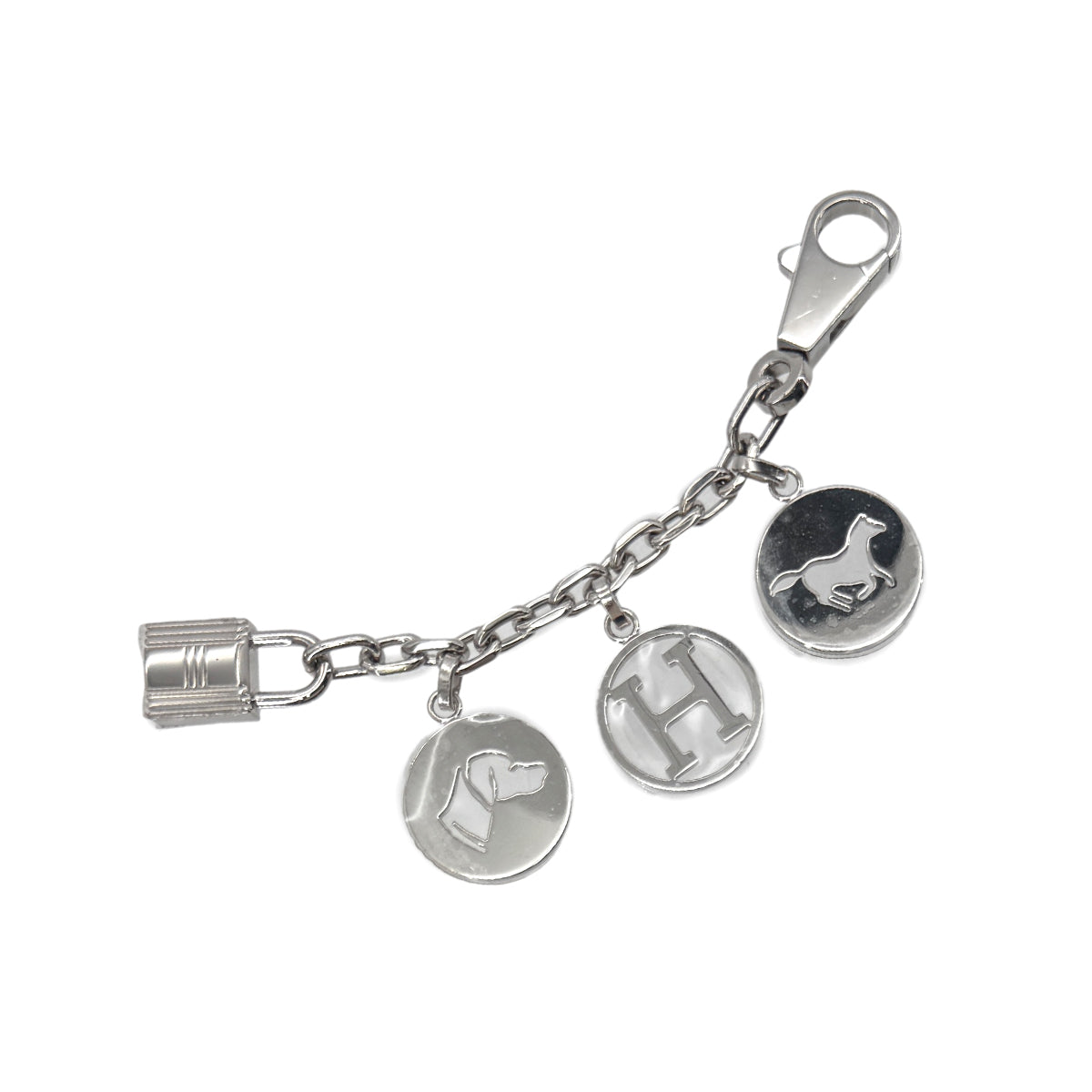 HERMES BAG CHARM AMULET 4 SILVER ACCESSORY 90289555