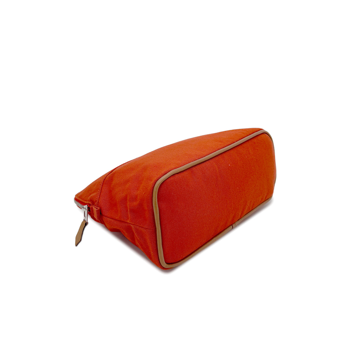 HERMES BOLIDE POUCH 25 FEU ORANGE COTTON 90290302
