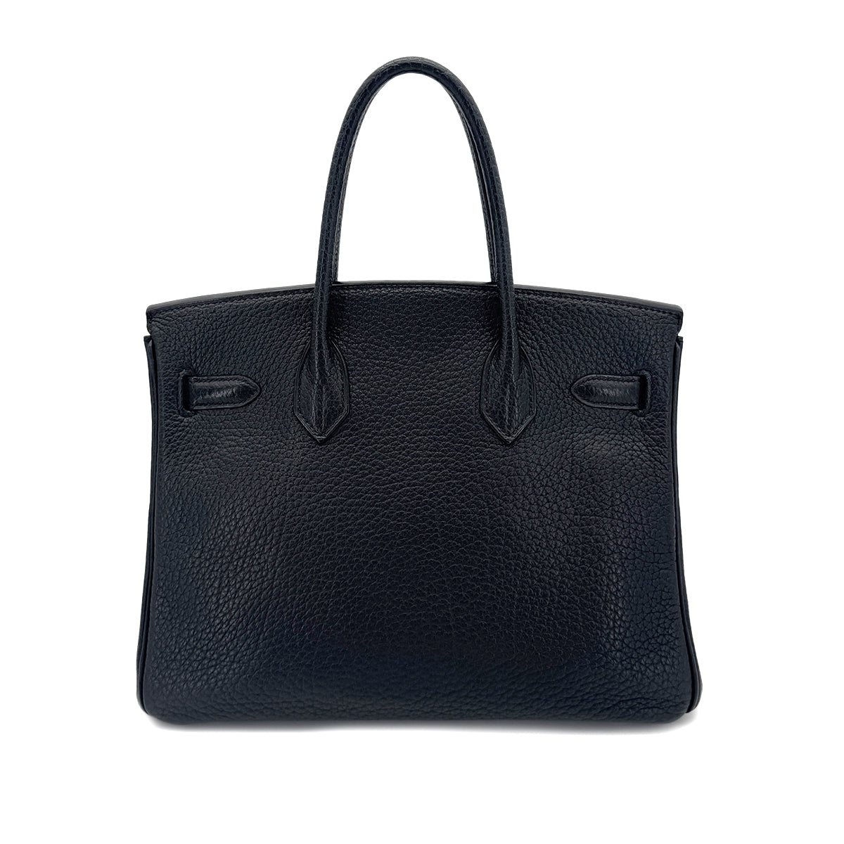 HERMES BIRKIN 30 BLACK FJORD HAND BAG □L SHW 90290353