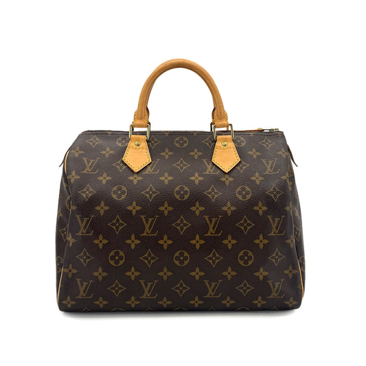 LOUIS VUITTON MONOGRAM SPEEDY 30 HAND BAG BROWN MONOGRAM CANVAS M41526 90291864