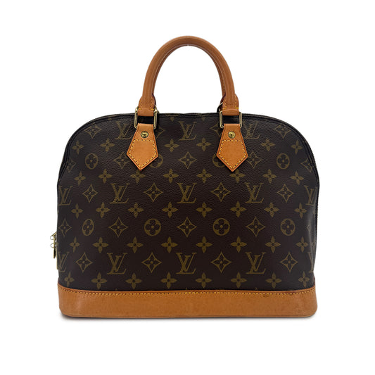 LOUIS VUITTON MONOGRAM ALMA HAND BAG BROWN MONOGRAM CANVAS M51130 90291868