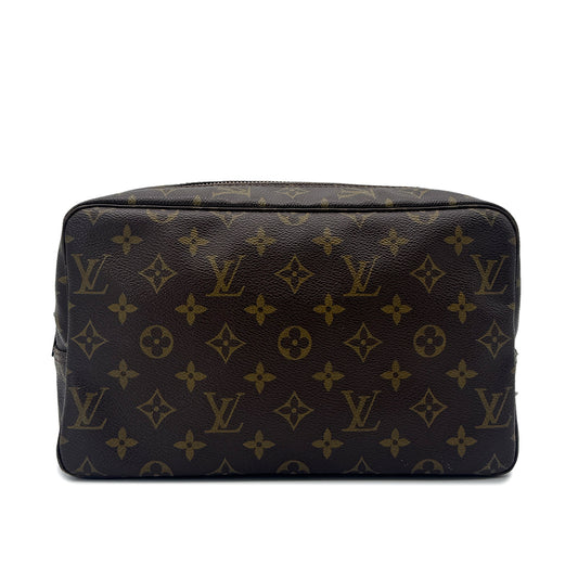 LOUIS VUITTON MONOGRAM TROUSSE TOILETTE 28 CLUTCH BAG BROWN MONOGRAM CANVAS M47522 90292031