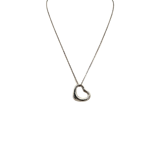 TIFFANY&Co. NECKLACE OPEN HEART 22MM SILVER925 ACCESSORY 90292033