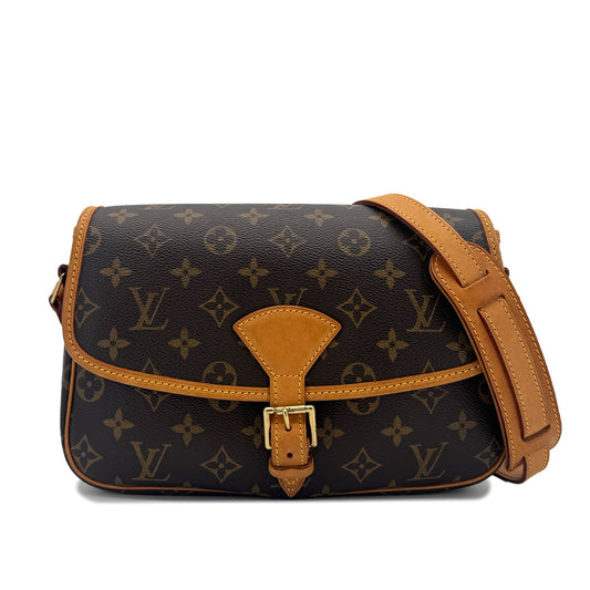 LOUIS VUITTON MONOGRAM SOLOGNE SHOULDER BAG BROWN LEATHER MONOGRAM CANVAS M42250 90292087