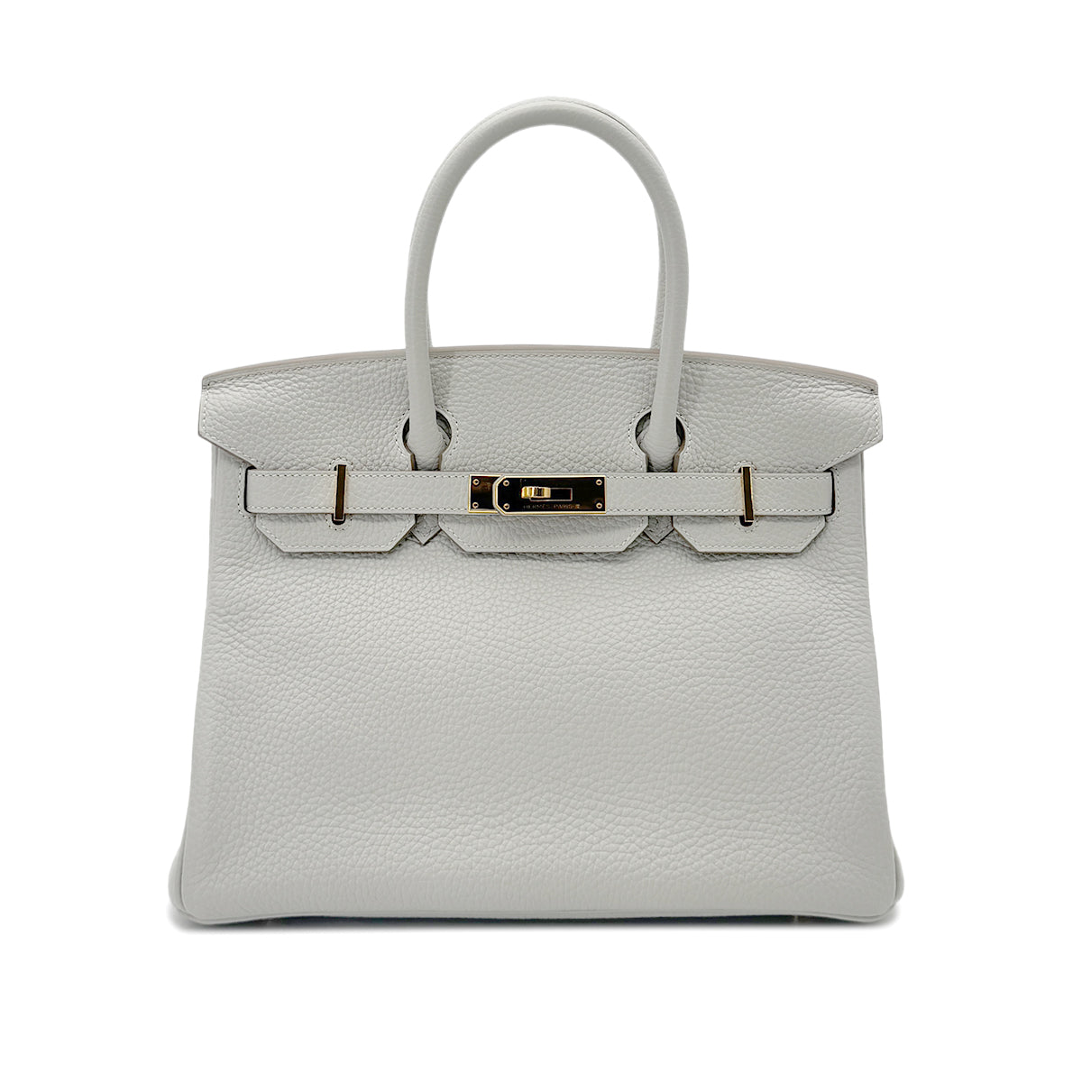 HERMES BIRKIN 30 GRIS PERLE TOGO HAND BAG D GHW 90292088