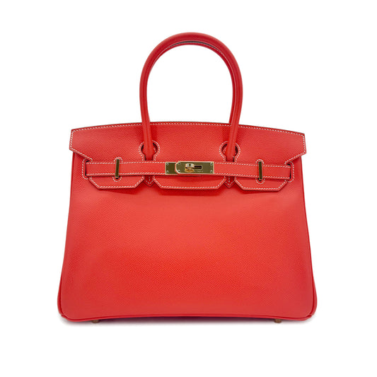 HERMES CANDY BIRKIN 30 ROSE JAIPUR GOLD VEAU EPSOM HAND BAG □P GHW 90292485