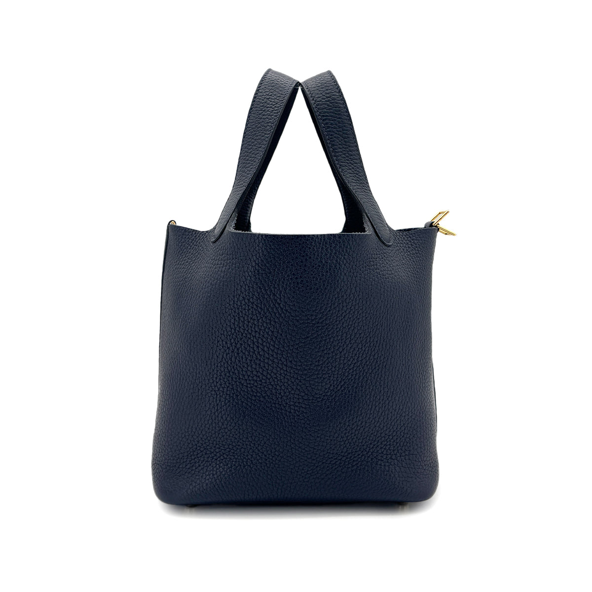 HERMES PICOTIN LOCK PM BLUE NUIT TAURILLON CLEMENCE HAND BAG D 90292746