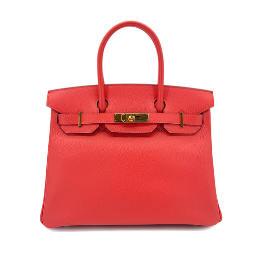 HERMES BIRKIN 30 ROSE JAIPUR EPSOM HAND BAG X GHW 90292801