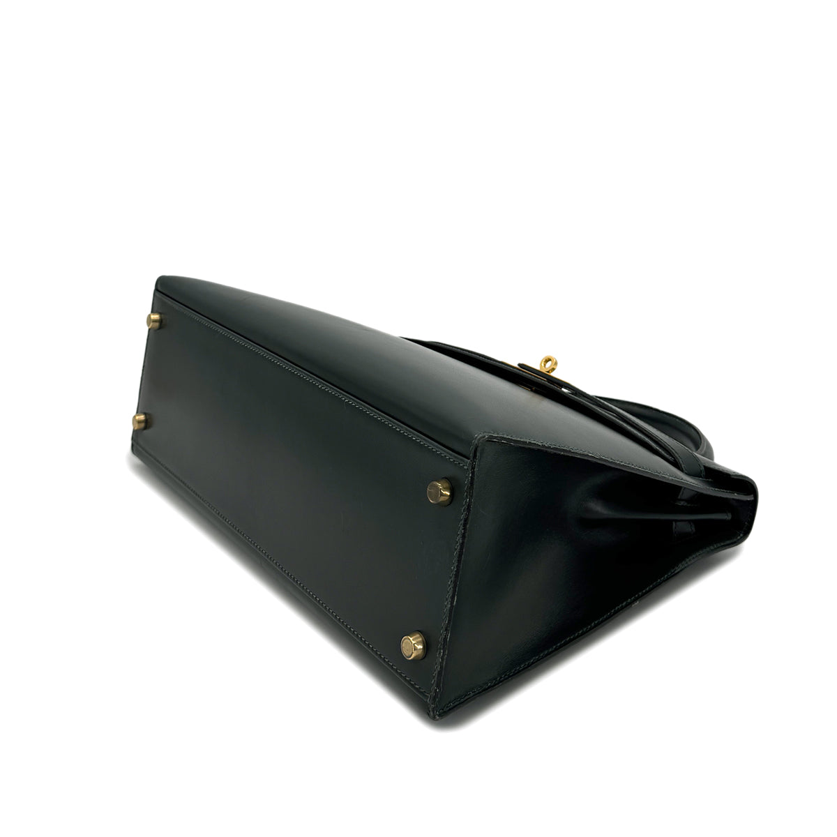 HERMES KELLY 32 SELLIER VERT BOXCALF HAND SHOULDER BAG 〇V GHW 90292817