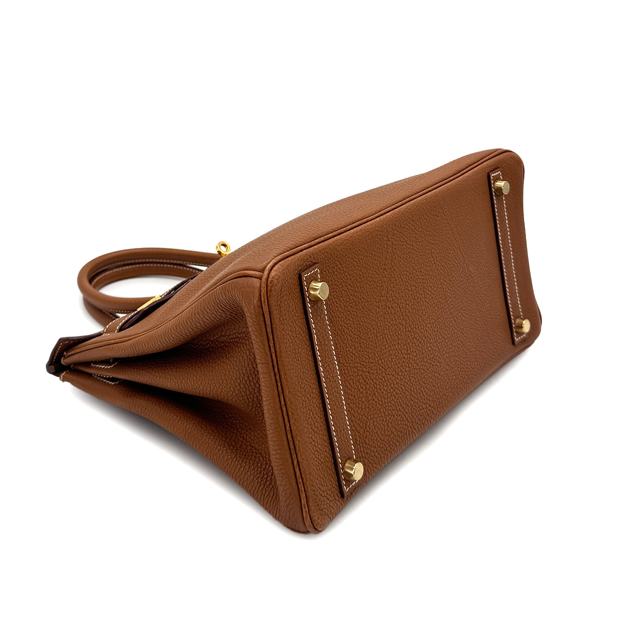 HERMES BIRKIN 30 GOLD TOGO HAND BAG □G GHW 90292899