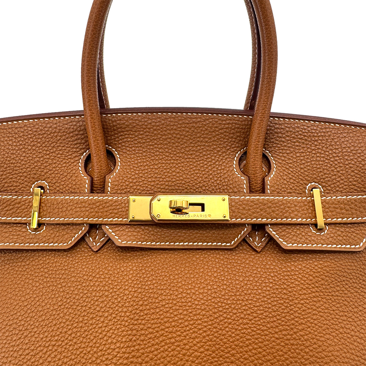 HERMES BIRKIN 30 GOLD TOGO HAND BAG □G GHW 90292899
