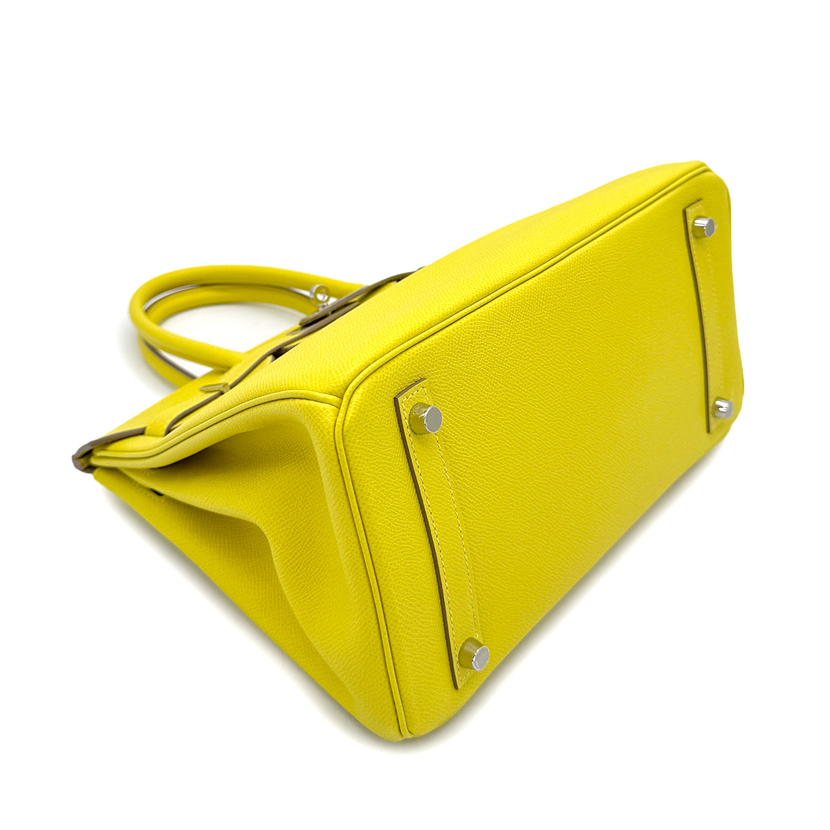 HERMES BIRKIN 30 LIME VEAU EPSOM HAND BAG Y SHW 90292999