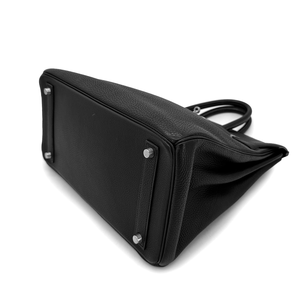 HERMES HAUT A COURROIES 32 BLACK TOGO HAND BAG □B SHW 90293005
