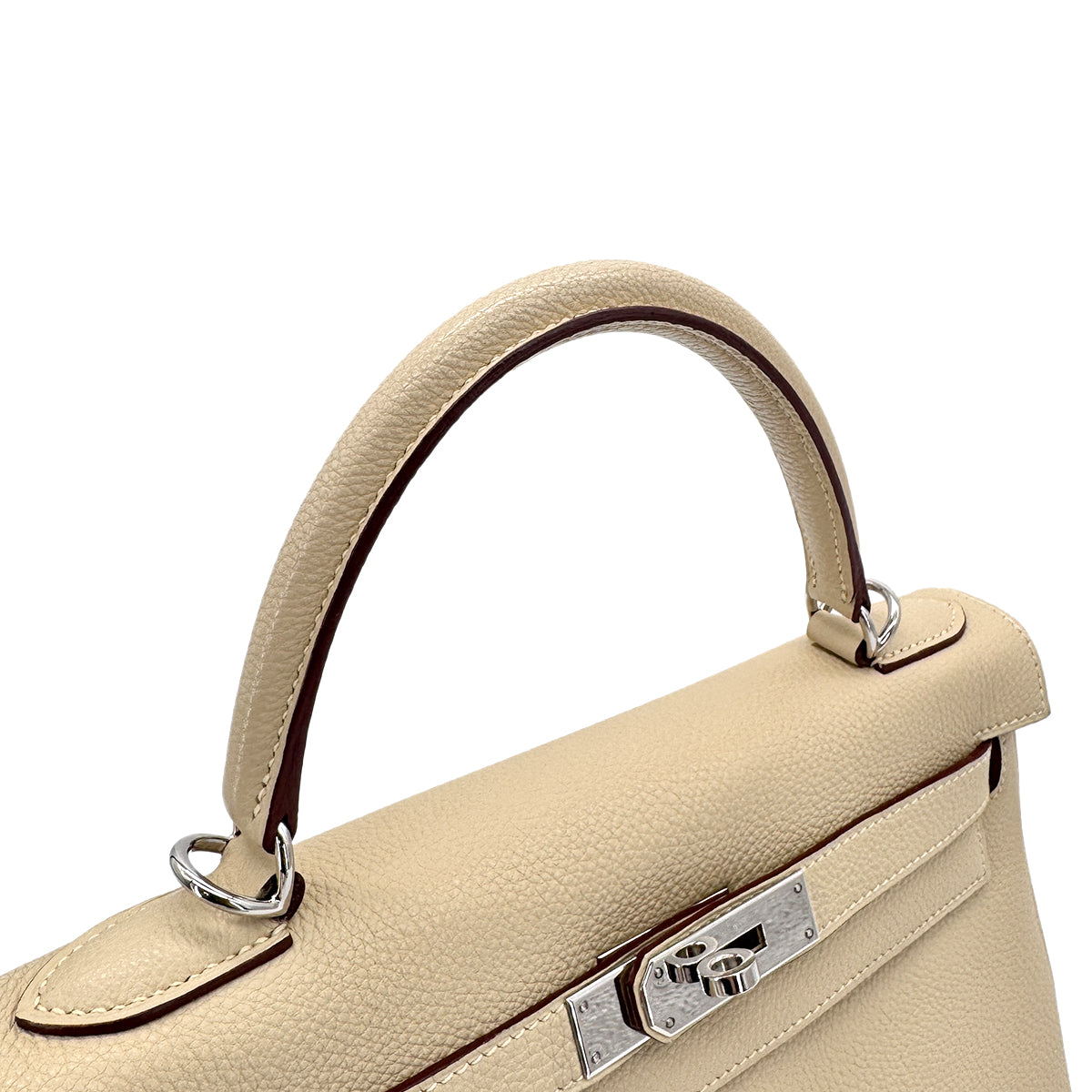 HERMES KELLY 28 RETOURNE PARCHEMIN TOGO HAND SHOULDER BAG □K SHW 90293009