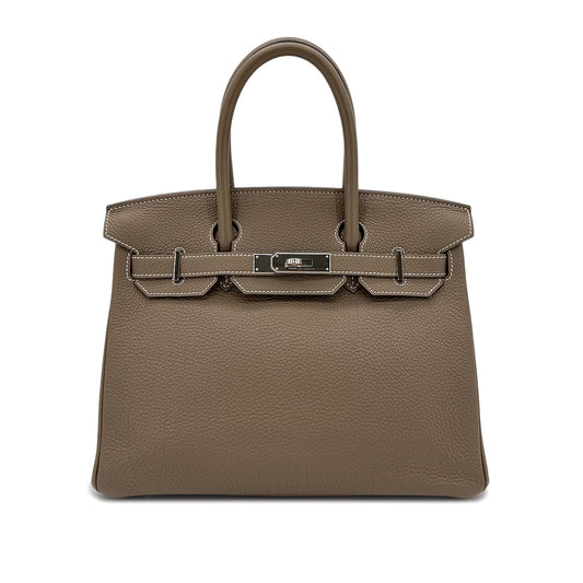 HERMES BIRKIN 30 ETOUPE TOGO HAND BAG □R SHW 90293019