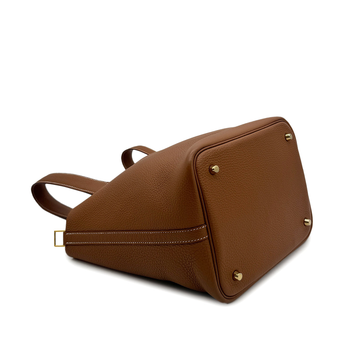 HERMES PICOTIN LOCK MM GOLD TAURILLON CLEMENCE HAND BAG B GHW 90293296