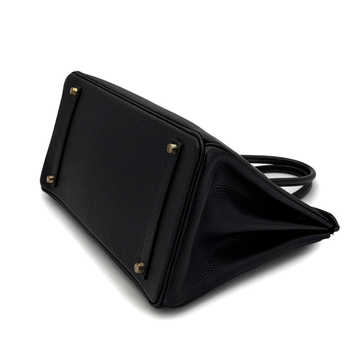 HERMES BIRKIN 35 BLACK ARDENNES HAND BAG □E GHW 90293298