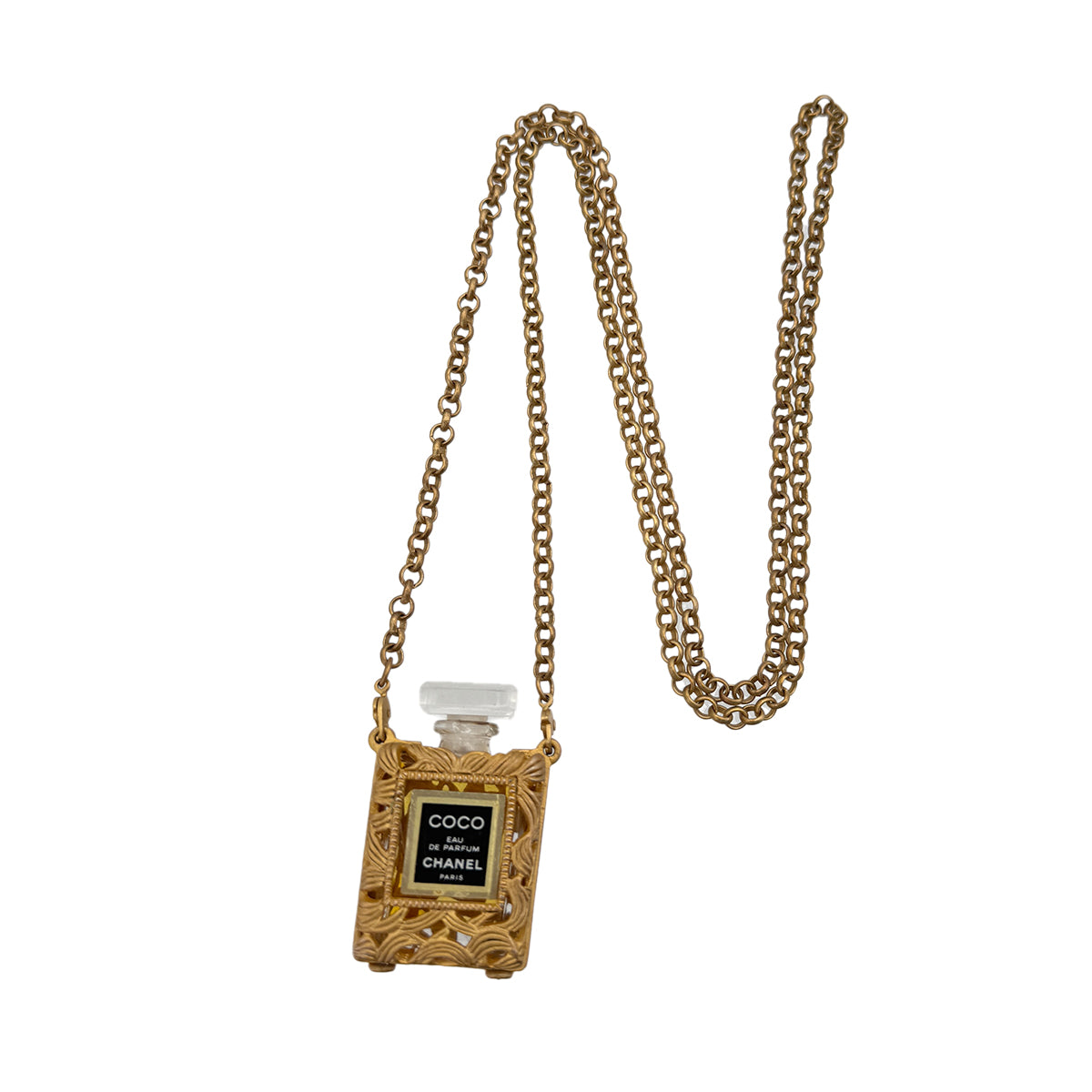 CHANEL VINTAGE NECKLACE COCO EAU DE PERFUME ACCESSORY 90293305