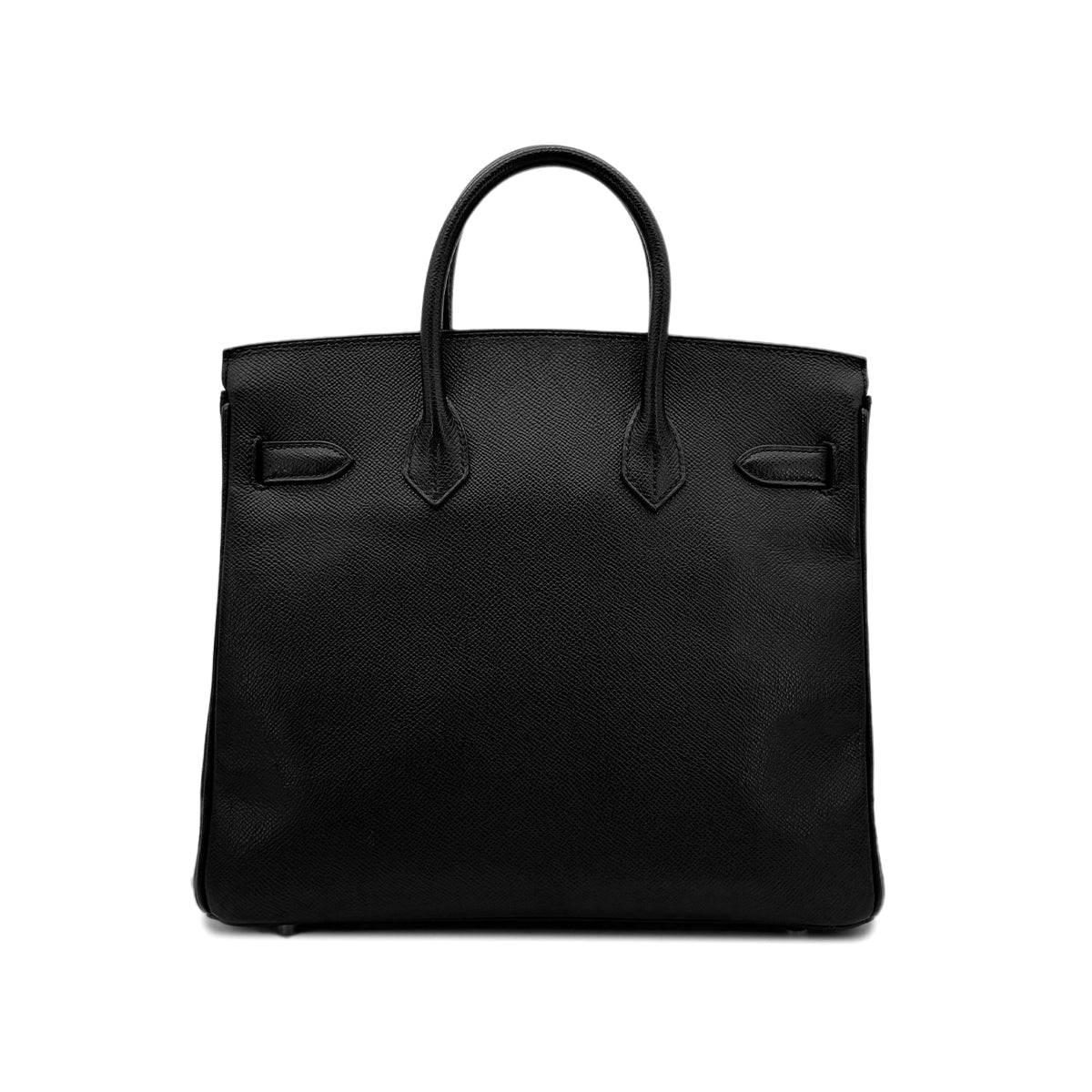 HERMES HAUT A COURROIES 28 BLACK VEAU EPSOM HAND BAG ▢J SHW 90294139
