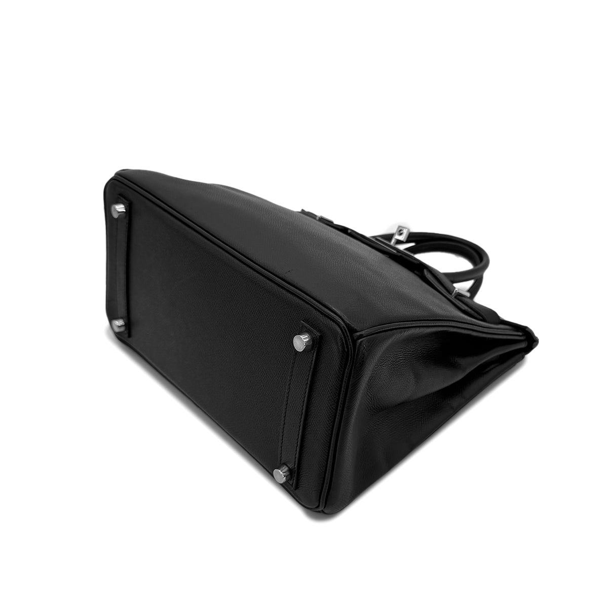 HERMES HAUT A COURROIES 28 BLACK VEAU EPSOM HAND BAG ▢J SHW 90294139