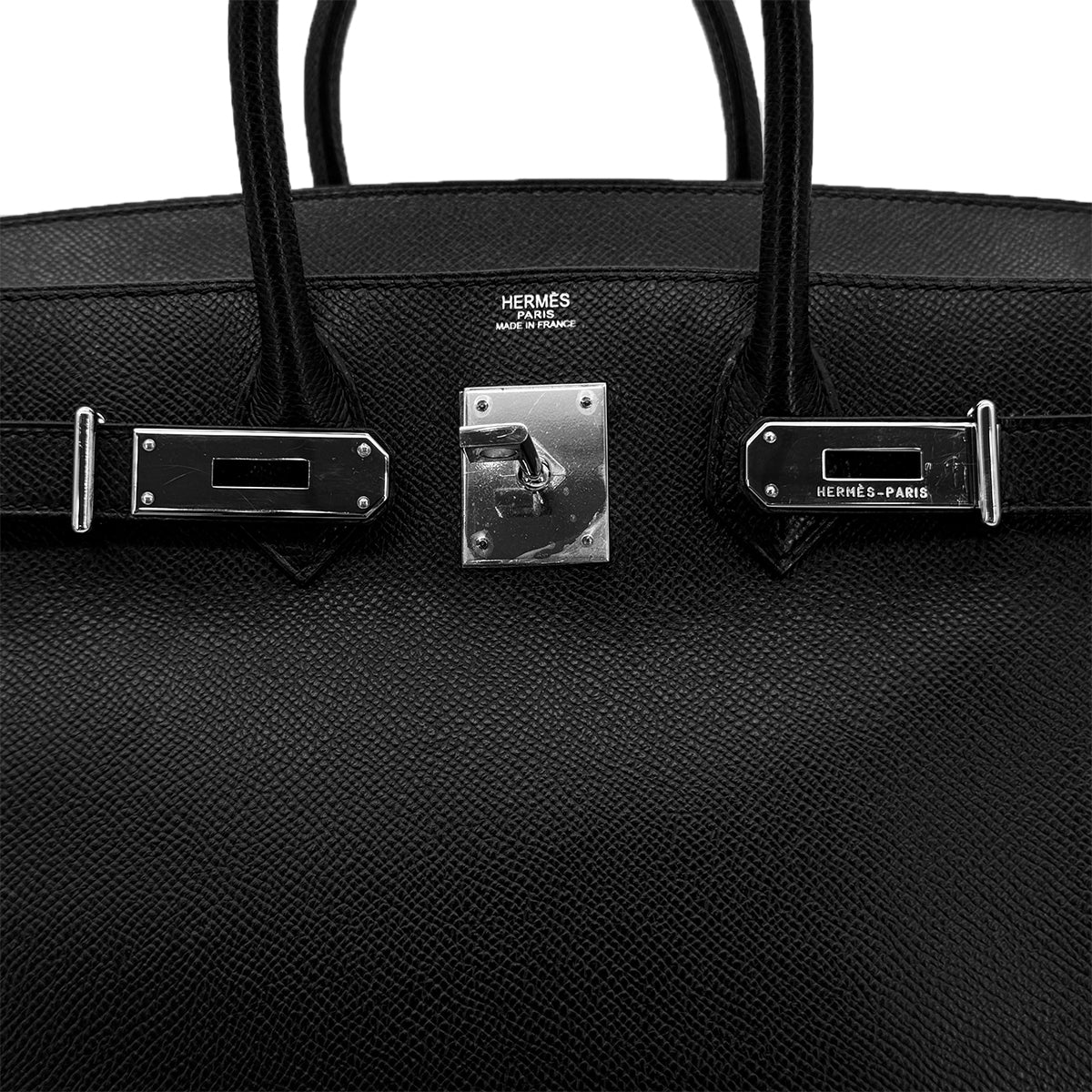 HERMES HAUT A COURROIES 28 BLACK VEAU EPSOM HAND BAG ▢J SHW 90294139