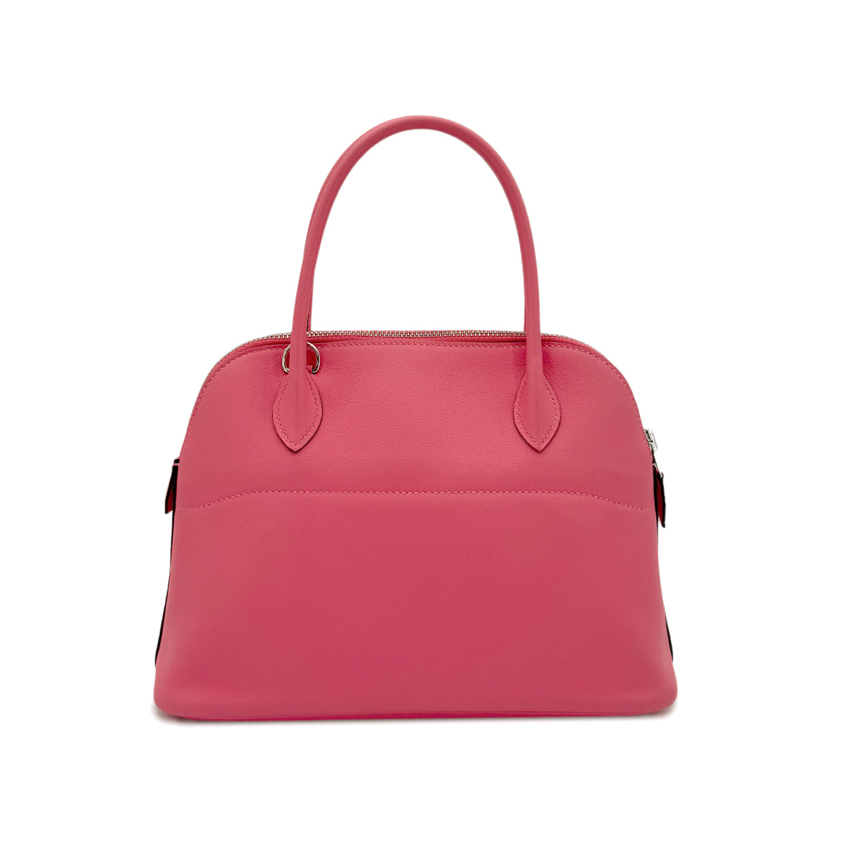HERMES BOLIDE 27 ROSE AZALEE VEAU SWIFT HAND SHOULDER BAG D 90294140