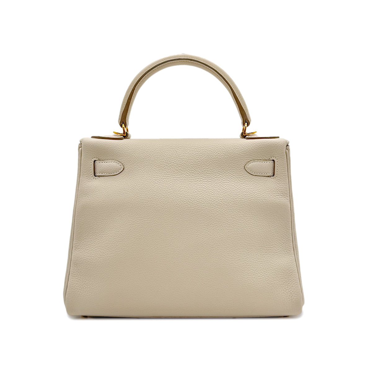 HERMES KELLY 28 RETOURNE CRAIE TAURILLON NOVILLO HAND SHOULDER BAG X GHW 90294143