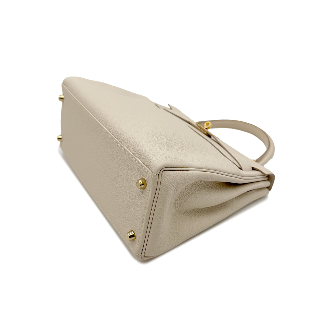 HERMES KELLY 28 RETOURNE CRAIE TAURILLON NOVILLO HAND SHOULDER BAG X GHW 90294143