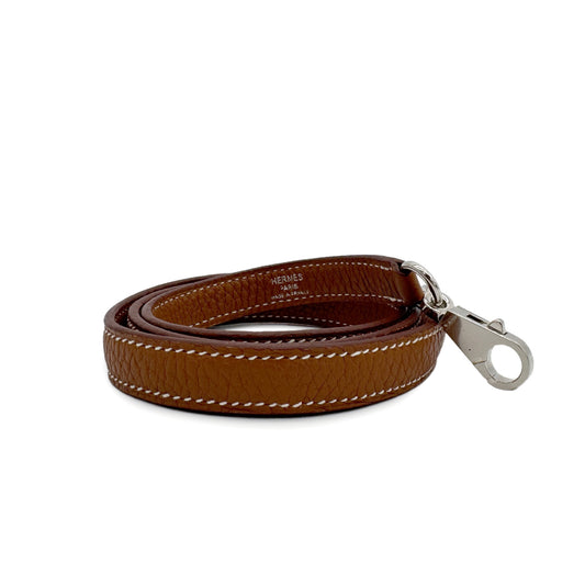 HERMES KELLY BOLIDE GOLD TAURILLON CLEMENCE SHOULDER STRAP SHW 90294147