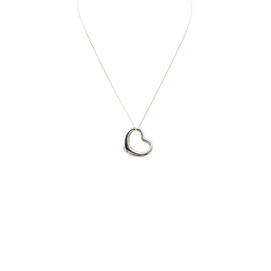TIFFANY&Co. NECKLACE OPEN HEART 22MM SILVER925 ACCESSORY 90294154