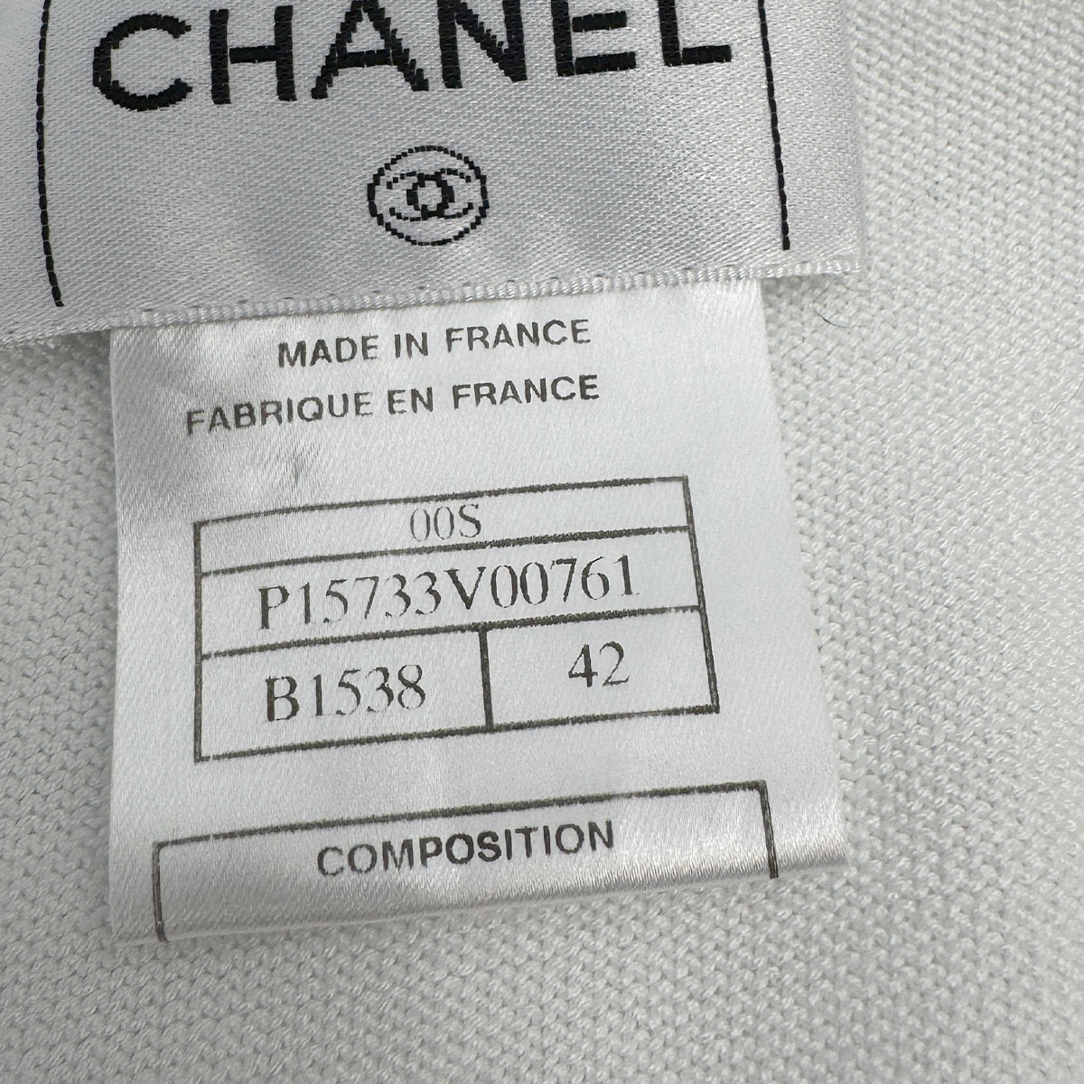 CHANEL VINTAGE SPORTSLINE SLEEVELEES TOPS WHITE BLUE COTTON 42 00S RTW 90294171