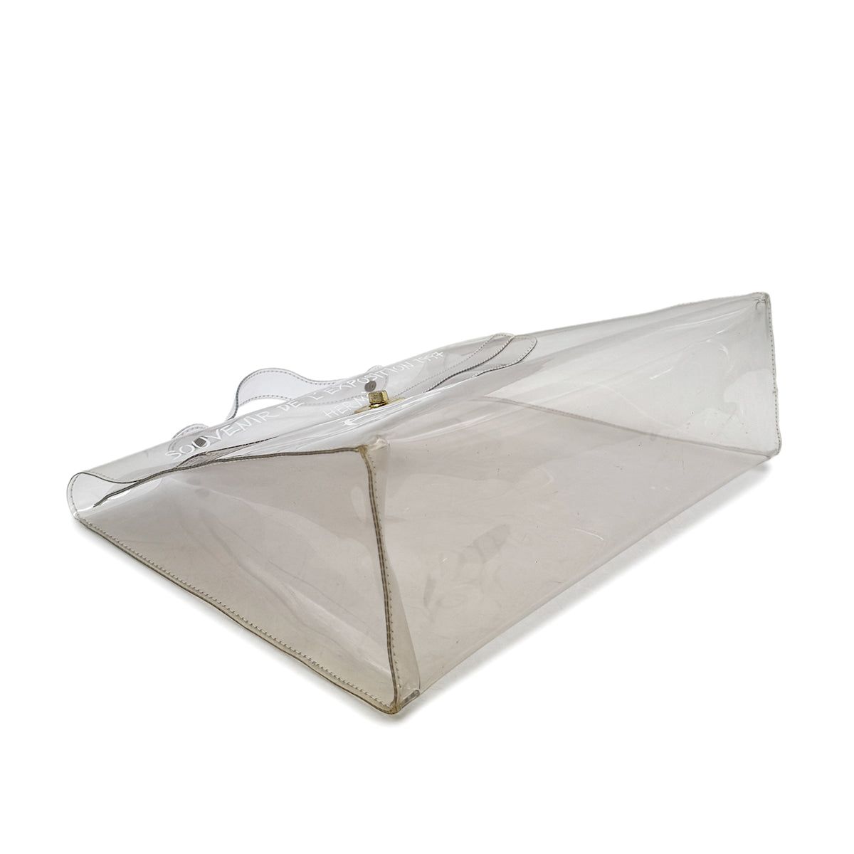 HERMES VINYL KELLY SOUVENIR DE L' EXPOSITION 1997 CLEAR HAND BAG 90294798