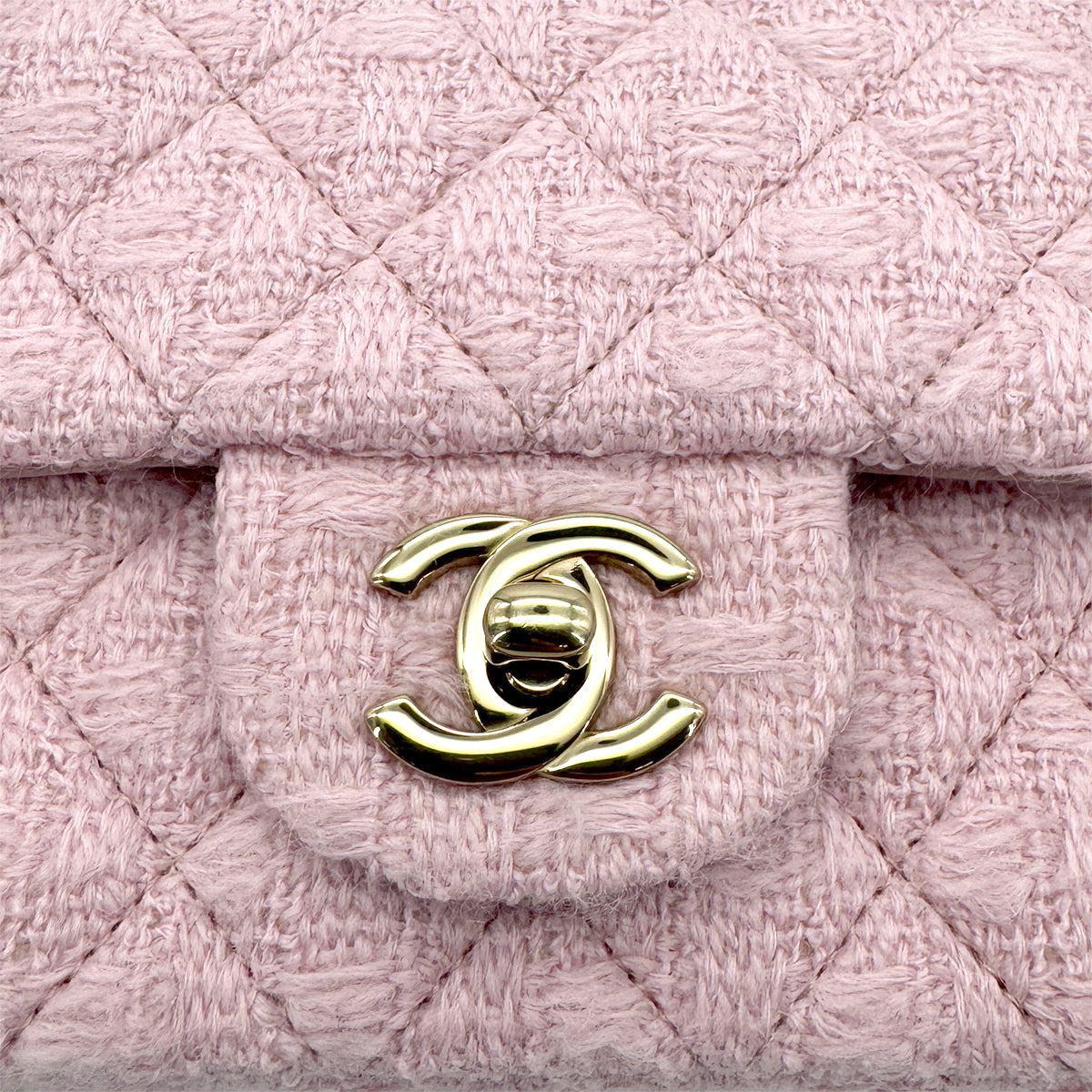 CHANEL MINI MATELASSE 20 CHAIN SHOULDER BAG PINK TWEED 90294827