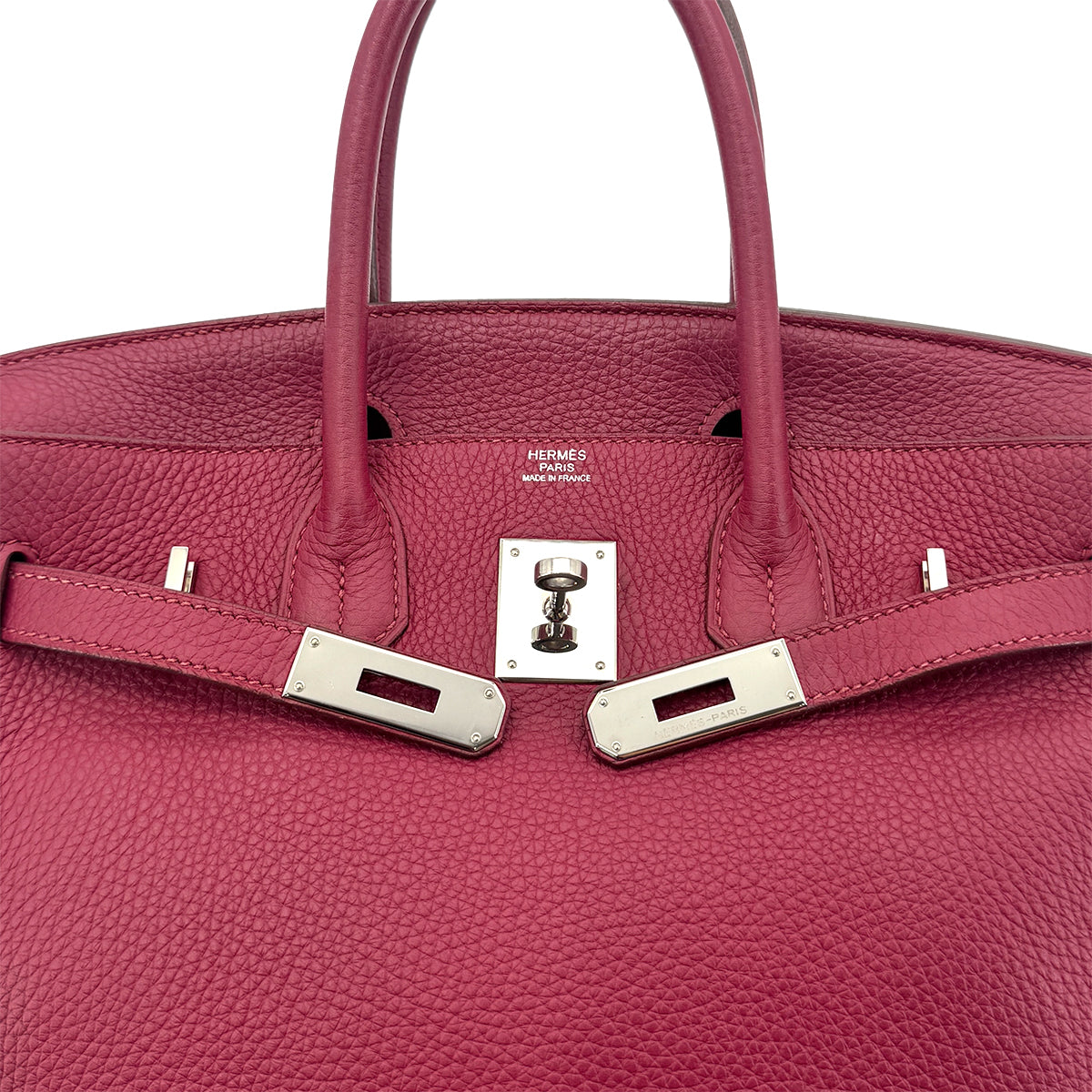 HERMES BIRKIN 30 RUBIS TAURILLON CLEMENCE HAND BAG □N SHW 90294975