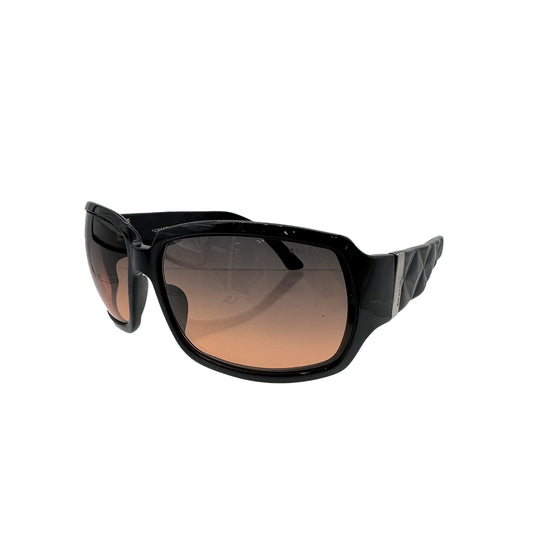 CHANEL SUNGLASSES COCOMARK MATELASSE BLACK EYEWEAR 90295009