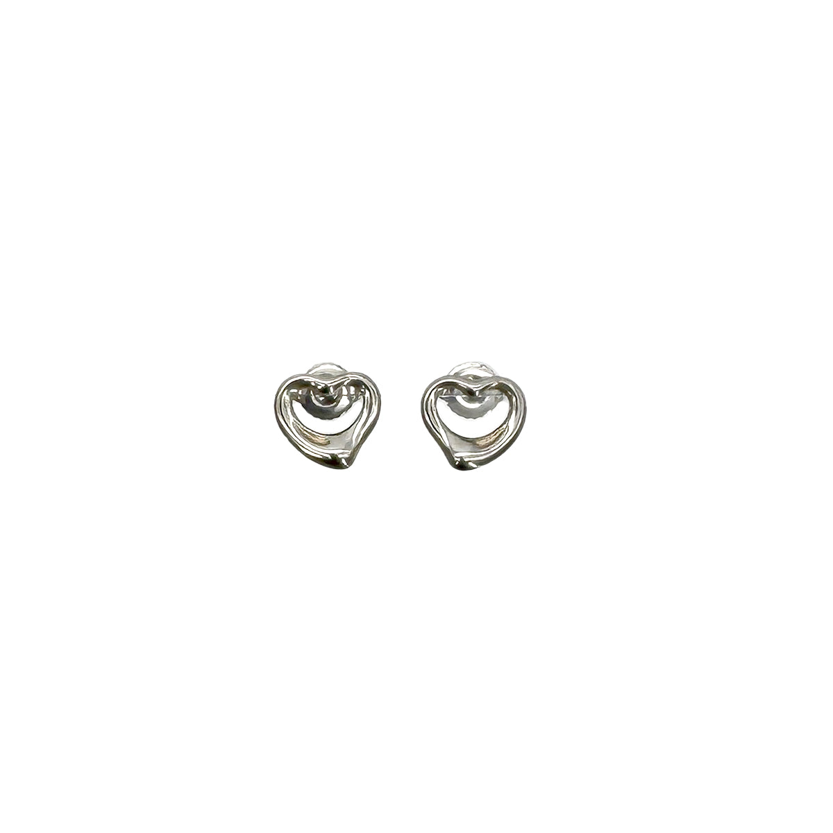 TIFFANY&Co. EARRINGS OPEN HEART SILVER ACCESSORY 90295118