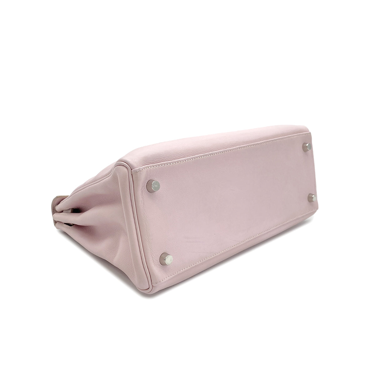 HERMES KELLY 28 RETOURNE ROSE DRAGEE VEAU SWIFT HAND SHOULDER BAG □K SHW 90295733