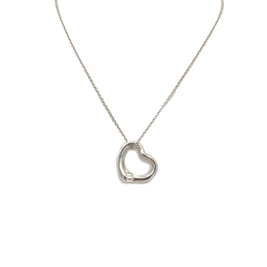 TIFFANY&CO. NECKLACE OPEN HEART 22MM SILVER925 ACCESSORY 90295760