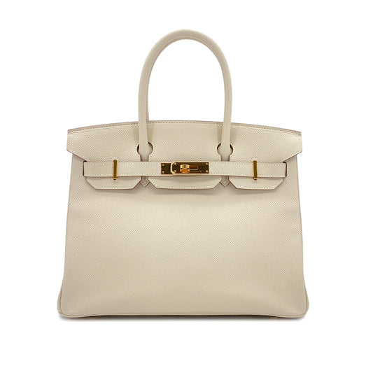 HERMES BIRKIN 30 CRAIE VEAU EPSOM HAND BAG A GHW 90295826