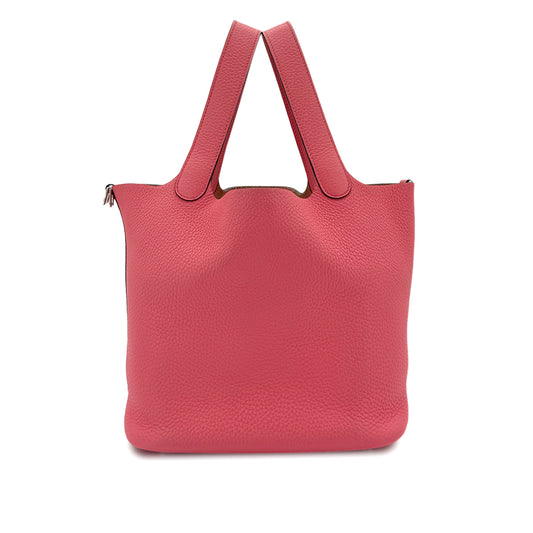 HERMES PICOTIN LOCK MM ROSE AZALEE TAURILLON CLEMENCE HAND BAG Y SHW 90295828