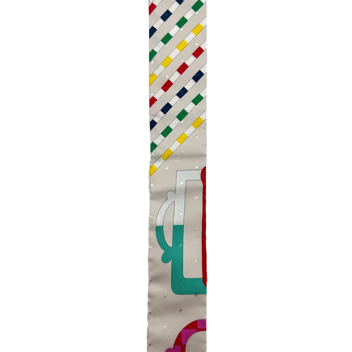 HERMES TWILLY BOUCLERIE MODERNE SCARF MULTICOLOR SILK 90295842