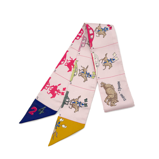 HERMES TWILLY HERMES PARADE SCARF MULTICOLOR SILK 90295848