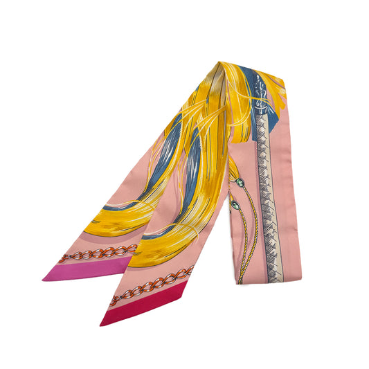 HERMES TWILLY CAVALCADES SCARF MULTICOLOR SILK 90295849