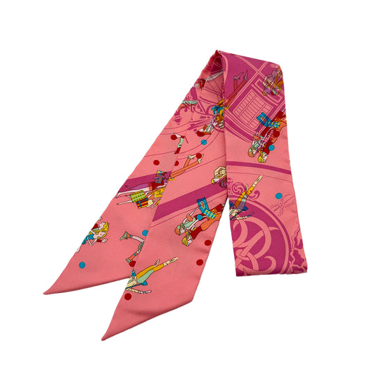 HERMES TWILLY EXLIBRIS LES PARISIENNES SCARF MULTICOLOR SILK 90295853