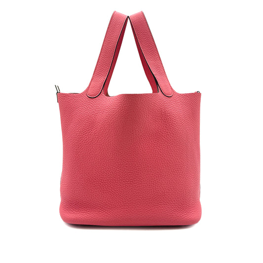 HERMES PICOTIN LOCK MM ROSE AZALEE TAURILLON CLEMENCE HAND BAG Y SHW 90296225