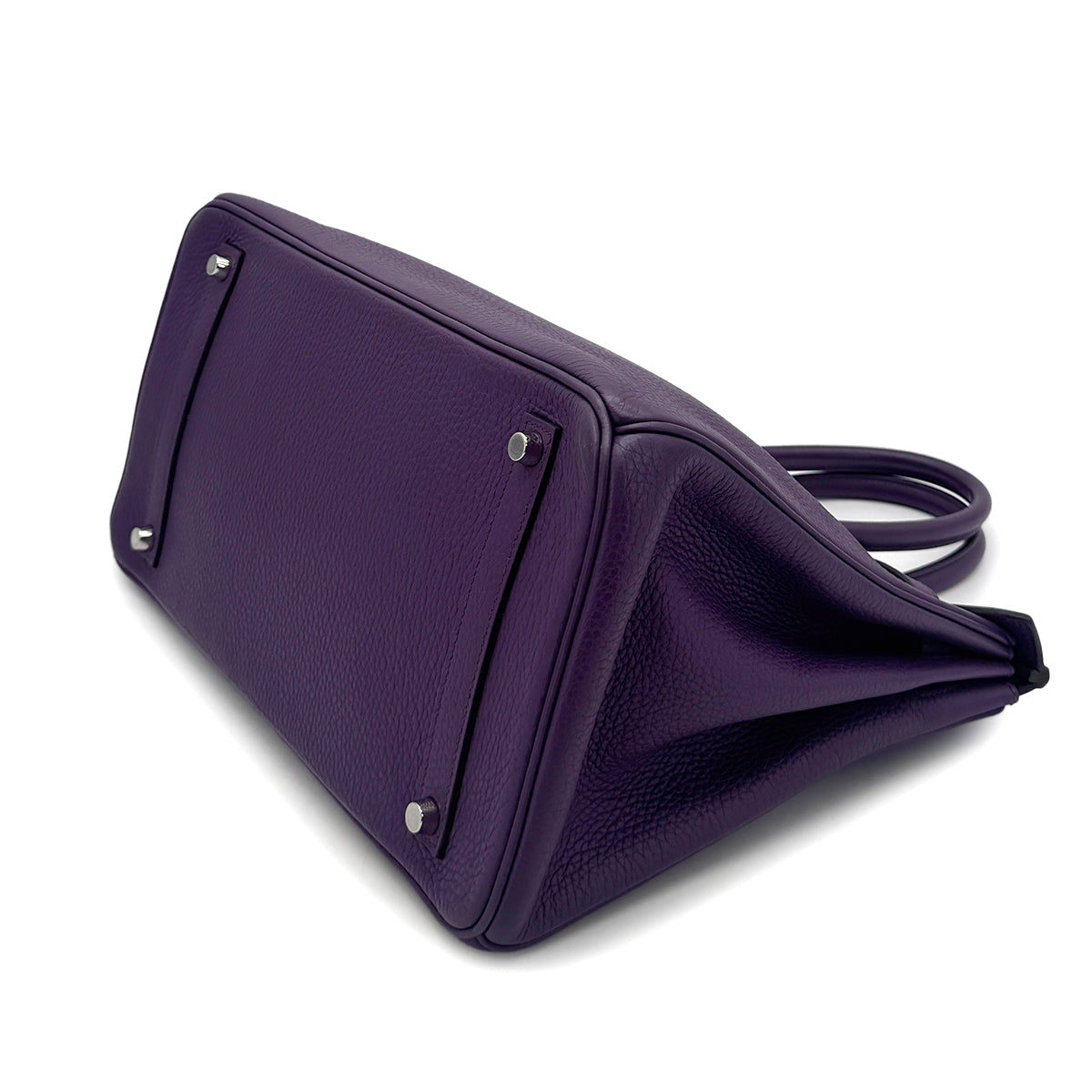 HERMES BIRKIN 35 ULTRAVIOLET TAURILLON CLEMENCE HAND BAG □P SHW 90296226